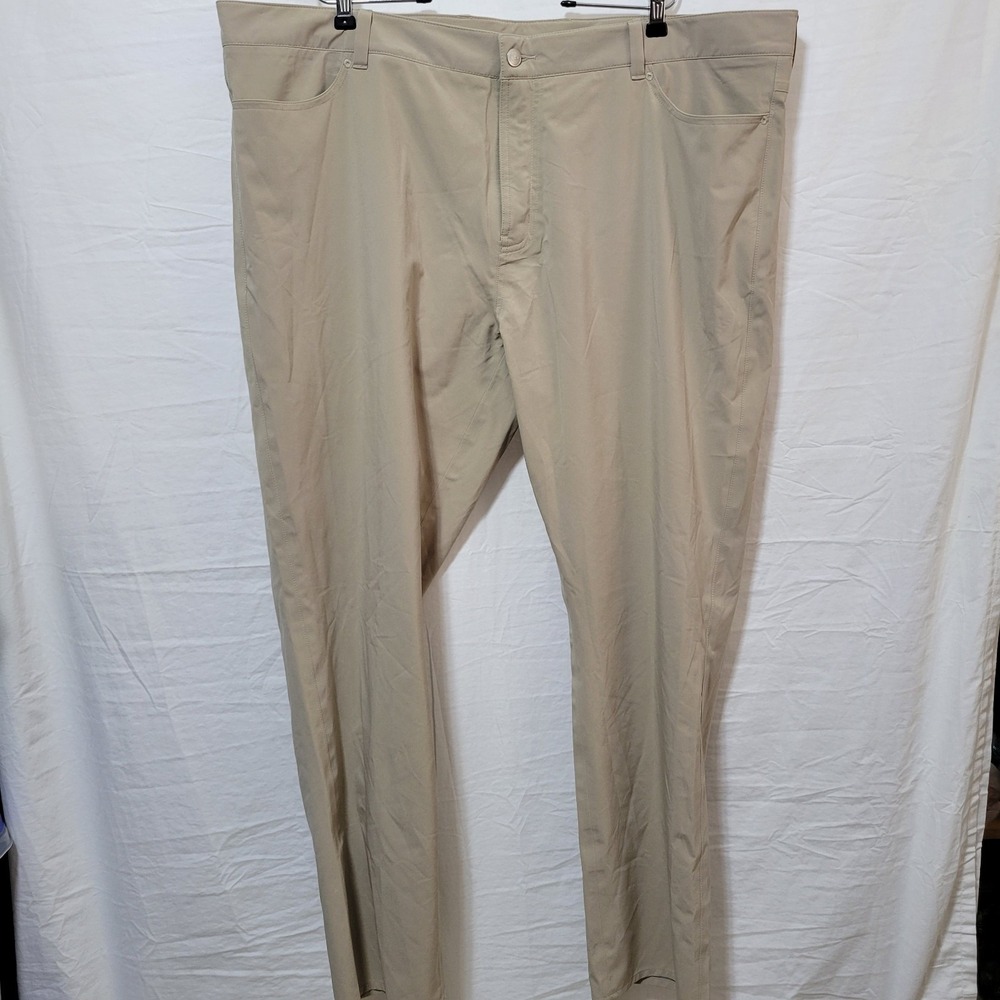 NWT Peter Millar Crown Sport‎ Laddie Rain Pants Mens 44x32 Khaki Golf Waterproof